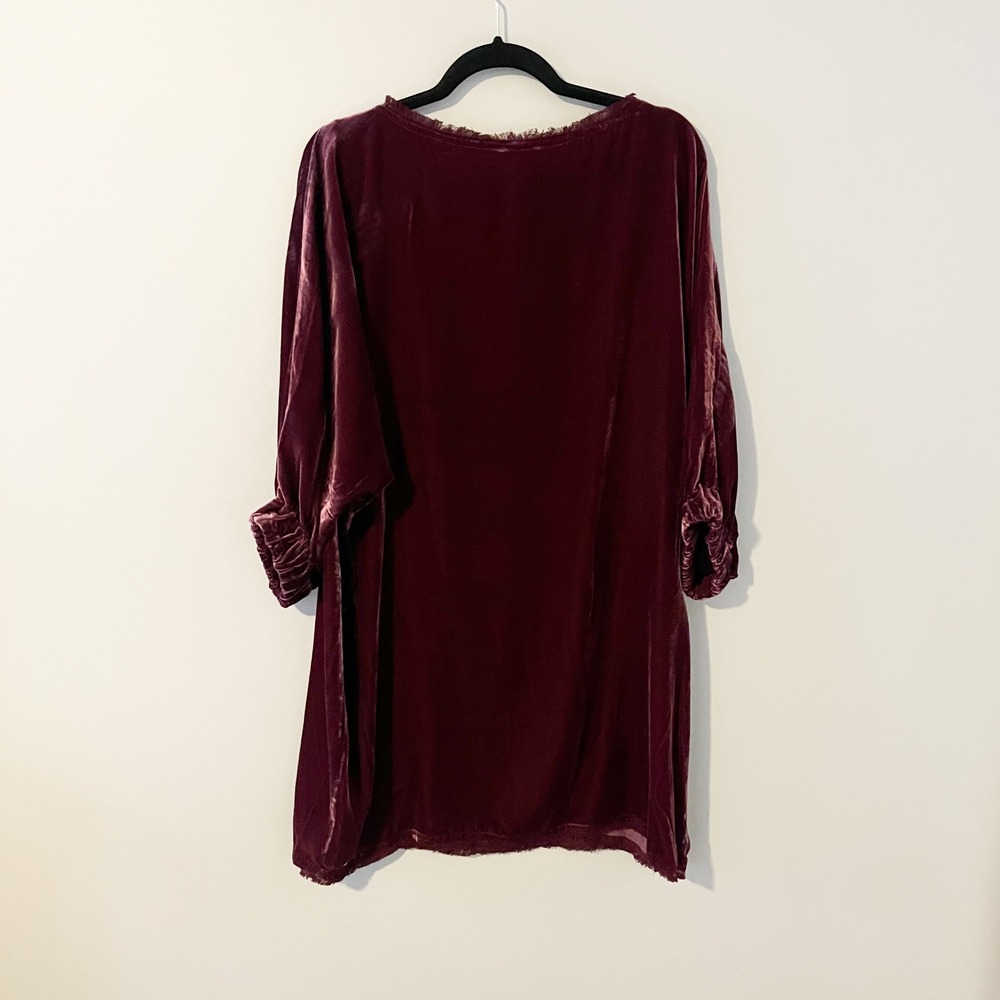 Sundance Women's Alannah‎ Crushed
Velvet Boho mini dress petite large - Picture 2 of 10